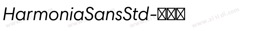 HarmoniaSansStd字体转换