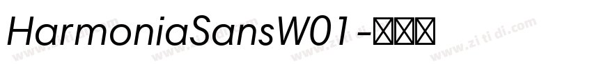 HarmoniaSansW01字体转换