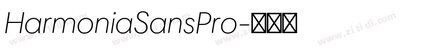 HarmoniaSansPro字体转换