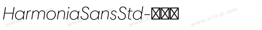 HarmoniaSansStd字体转换