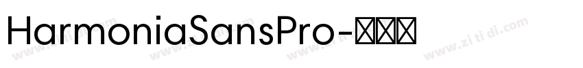 HarmoniaSansPro字体转换