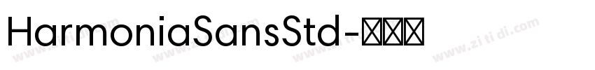 HarmoniaSansStd字体转换