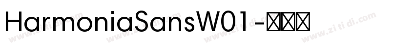 HarmoniaSansW01字体转换