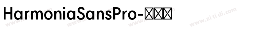 HarmoniaSansPro字体转换