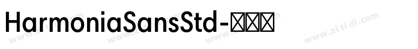 HarmoniaSansStd字体转换