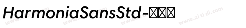 HarmoniaSansStd字体转换