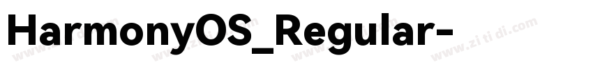 HarmonyOS_Regular字体转换 HarmonyOS_Regular字体转换