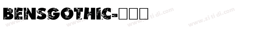 bensgothic字体转换