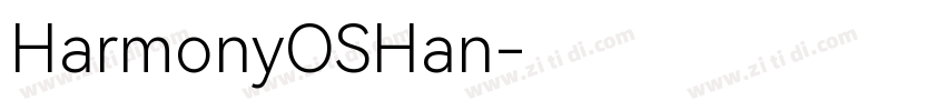 HarmonyOSHan字体转换