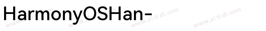 HarmonyOSHan字体转换