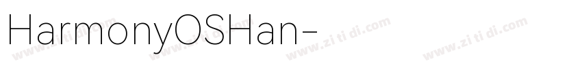 HarmonyOSHan字体转换