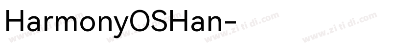HarmonyOSHan字体转换