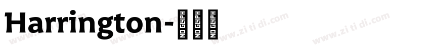 Harrington字体转换