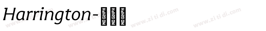 Harrington字体转换