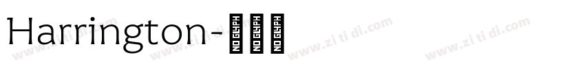Harrington字体转换