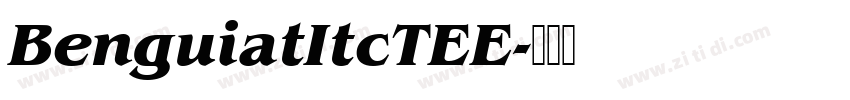 BenguiatItcTEE字体转换