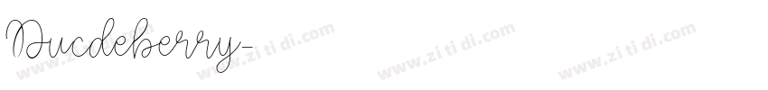 Ducdeberry字体转换