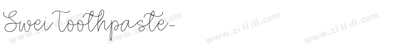 SweiToothpaste字体转换