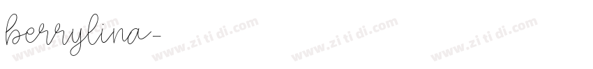 berrylina字体转换
