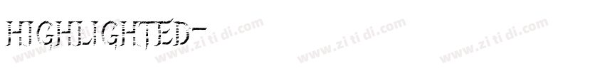 highlighted字体转换