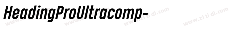 HeadingProUltracomp字体转换