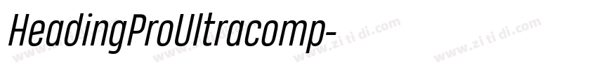 HeadingProUltracomp字体转换