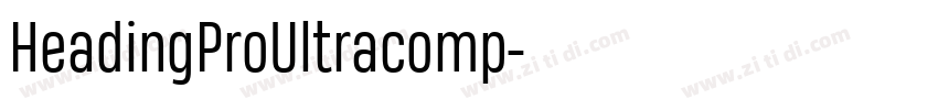 HeadingProUltracomp字体转换