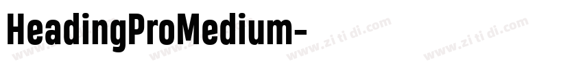 HeadingProMedium字体转换