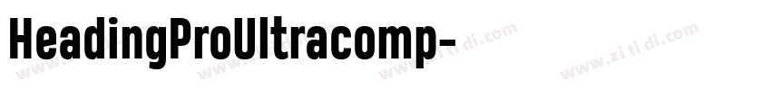 HeadingProUltracomp字体转换