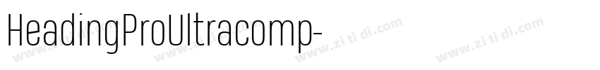 HeadingProUltracomp字体转换