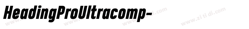 HeadingProUltracomp字体转换