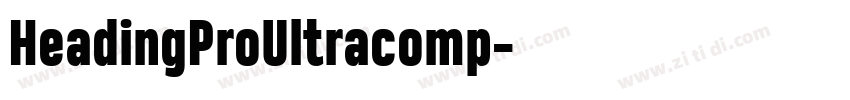 HeadingProUltracomp字体转换