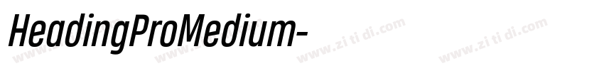 HeadingProMedium字体转换