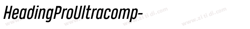 HeadingProUltracomp字体转换