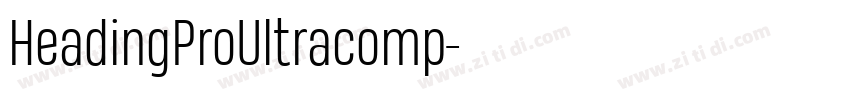 HeadingProUltracomp字体转换