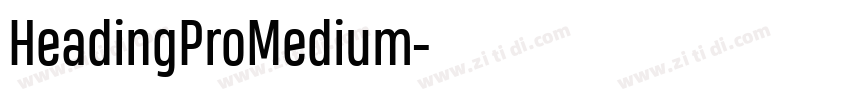HeadingProMedium字体转换