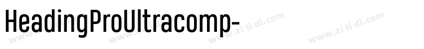 HeadingProUltracomp字体转换