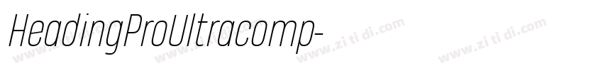HeadingProUltracomp字体转换