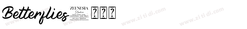 Betterflies字体转换