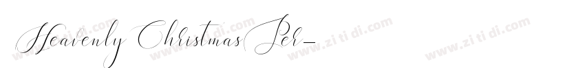 HeavenlyChristmasPer字体转换