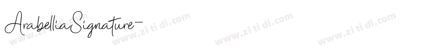 ArabelliaSignature字体转换