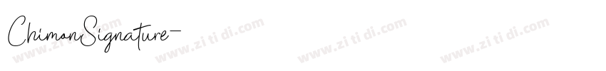 ChimonSignature字体转换