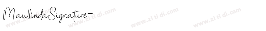 MaullindaSignature字体转换