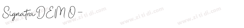 SignatraDEMO字体转换