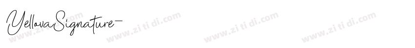 YellovaSignature字体转换