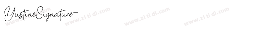 YustineSignature字体转换
