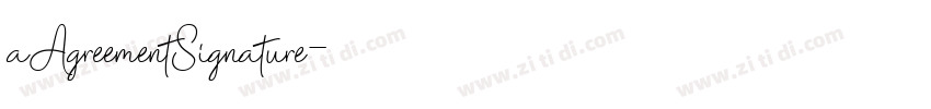 aAgreementSignature字体转换