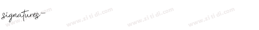 signatures字体转换