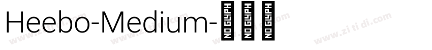 Heebo-Medium字体转换