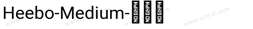 Heebo-Medium字体转换